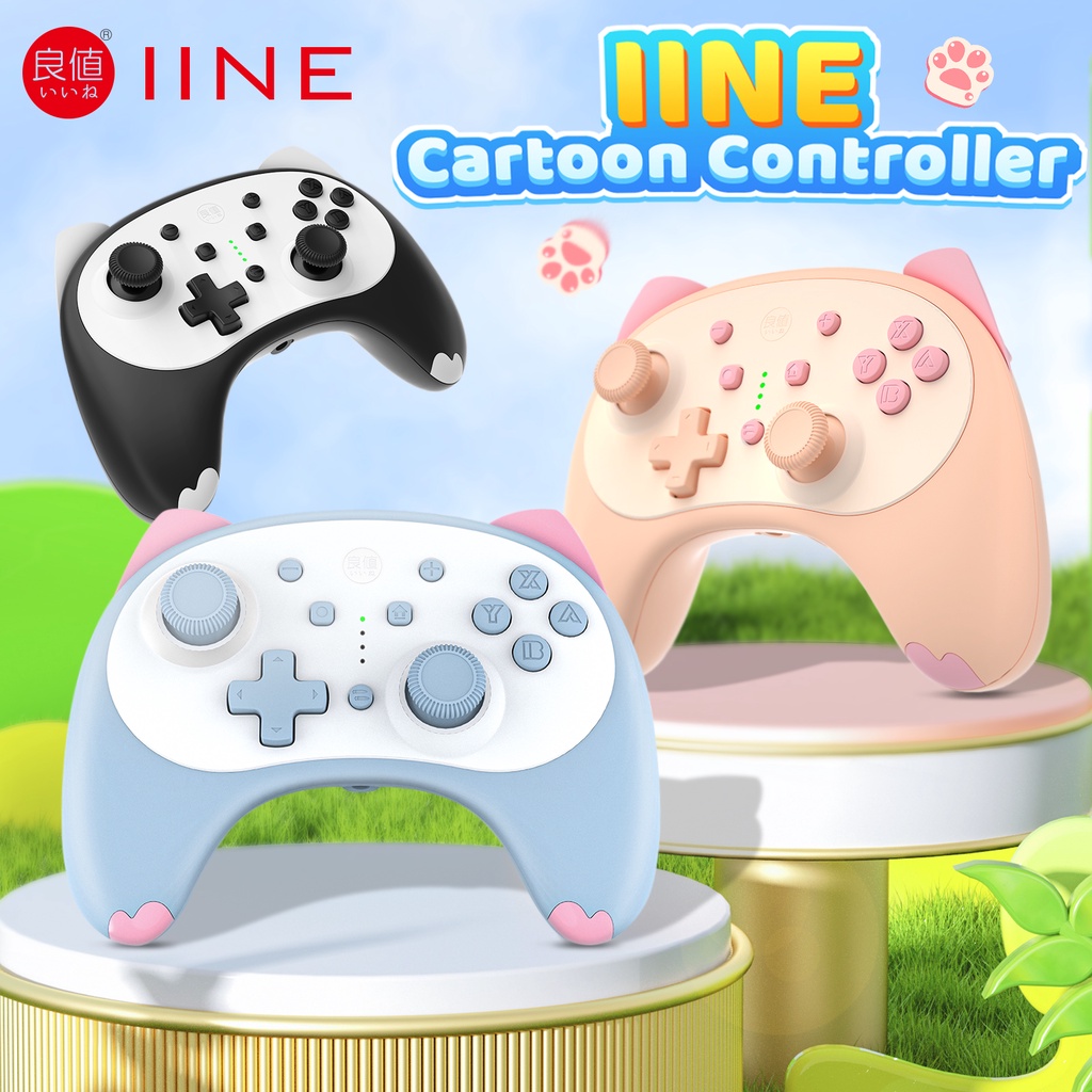 IINE Cartoon Kitten Wake up&Voice Wireless Controller Support headset Small  Size for Nintendo Switch/Lite | Shopee Singapore