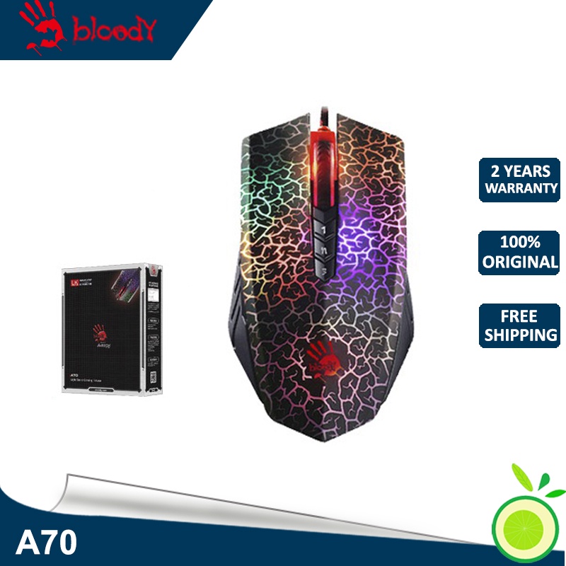 Wired Mouse A4Tech Bloody A70 Gaming Rgb | Shopee Singapore