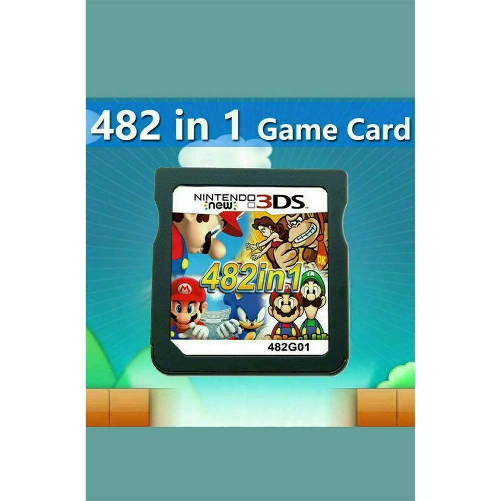 482 in 1 Video Game Cartridge Card For Super Mario Nintendo DS NDSL NDSI  2DS 3DS | Shopee Singapore