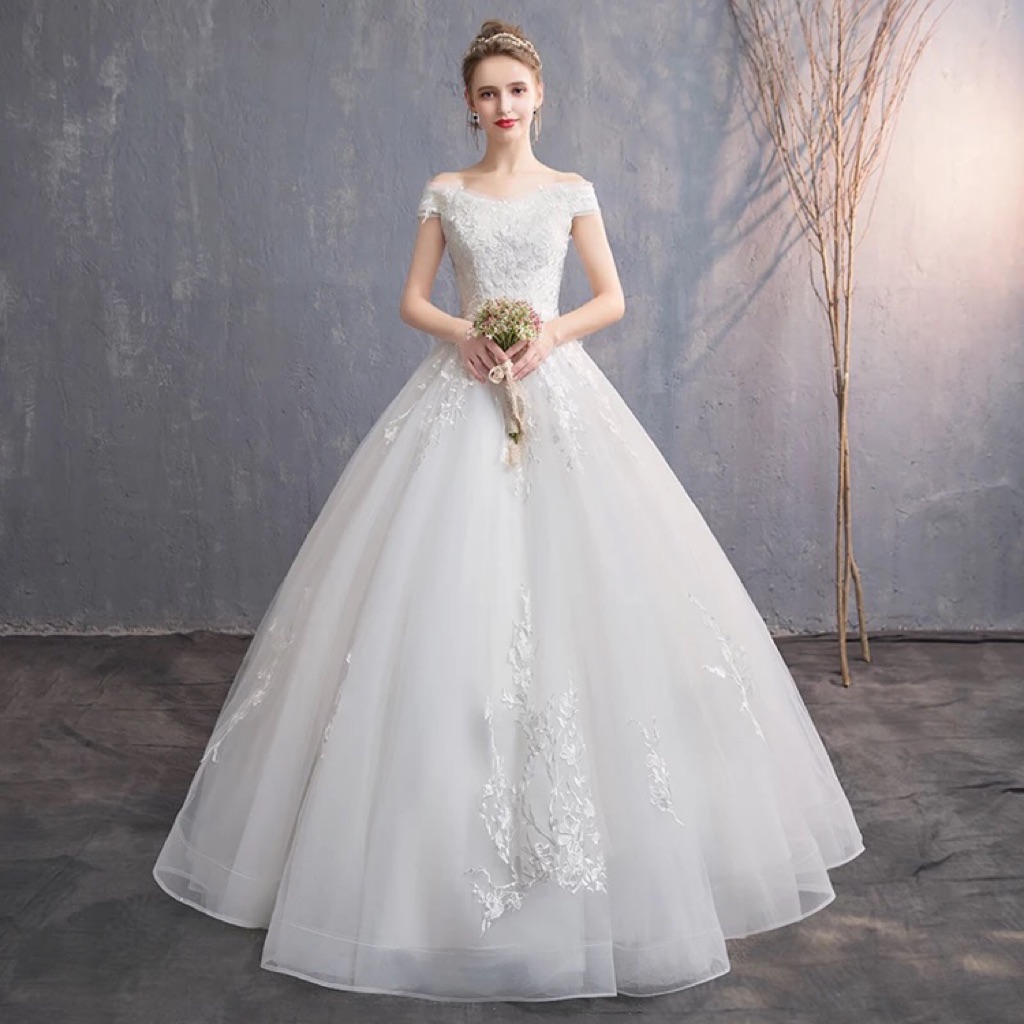 Wedding gown set | Shopee Singapore