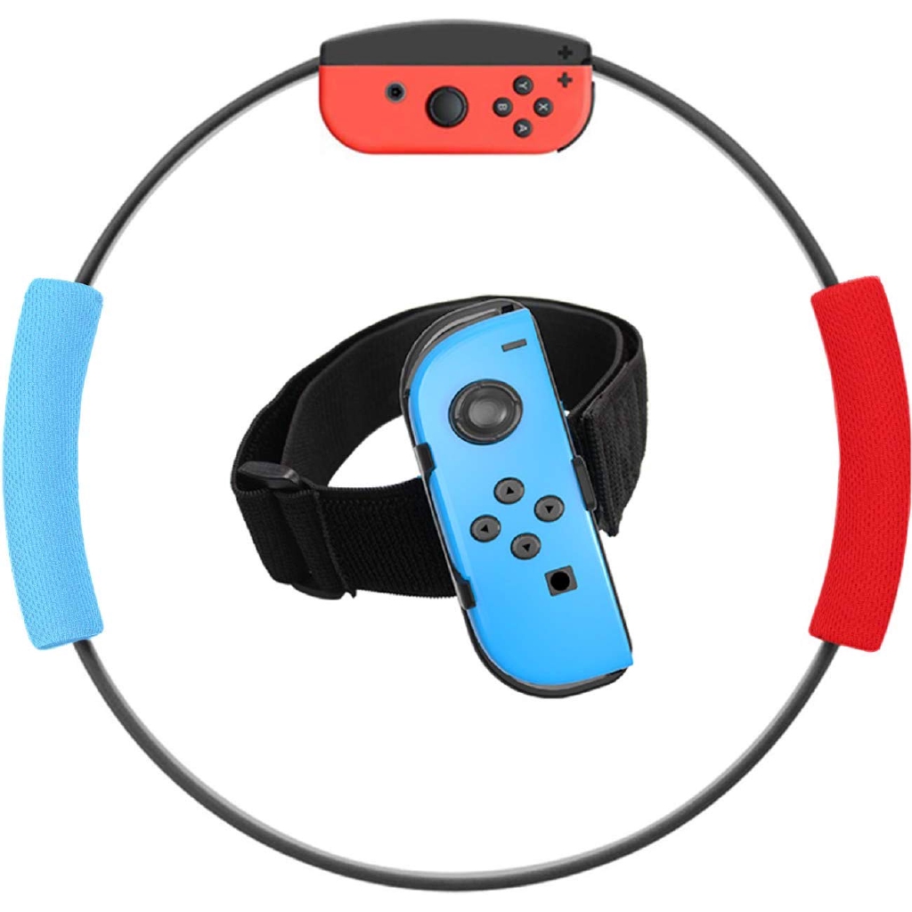 Ring Con And Leg Strap For Switch Ring Fit Adventure Ns Fitness Ring Elastic Sport Movement Band For Yoga Sensor Game Shopee Singapore