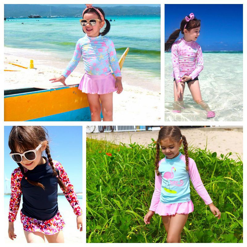 Baby Little Boys 2-10T Summer Swimwear Two Piece Rash Guard Bathing Suits Sun Protection Swimsuits Beachwear 