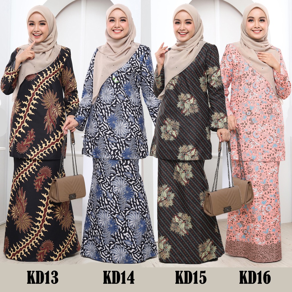 Shop Malaysia Baju Kurung Moden 2 0 Shemar Collections Muslimah Kurung Batik Printed Kd11 Kd20 Shopee Singapore