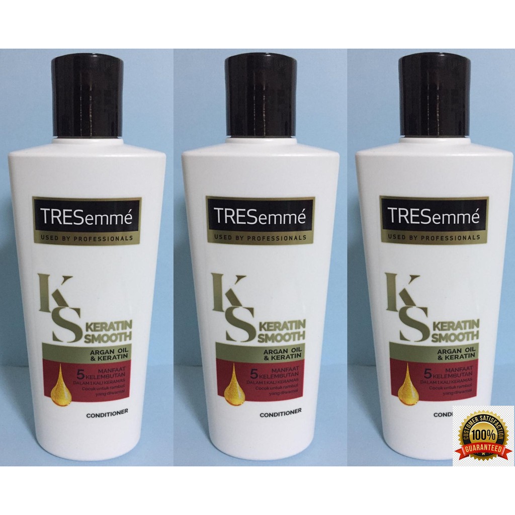 Tresemme Hair Conditioner Keratin Smooth Argan Oil And Keratin 170 Ml X 3 Trio Pack 