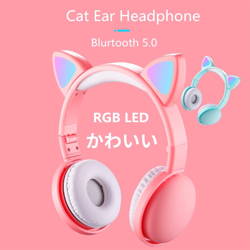 rgb cat ear headphones