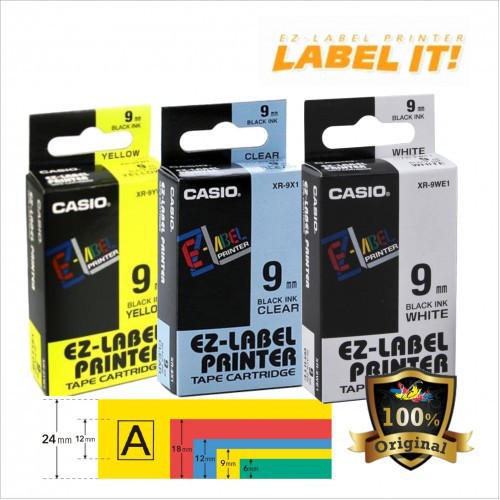casio ez label printer tape cartridge 9mm