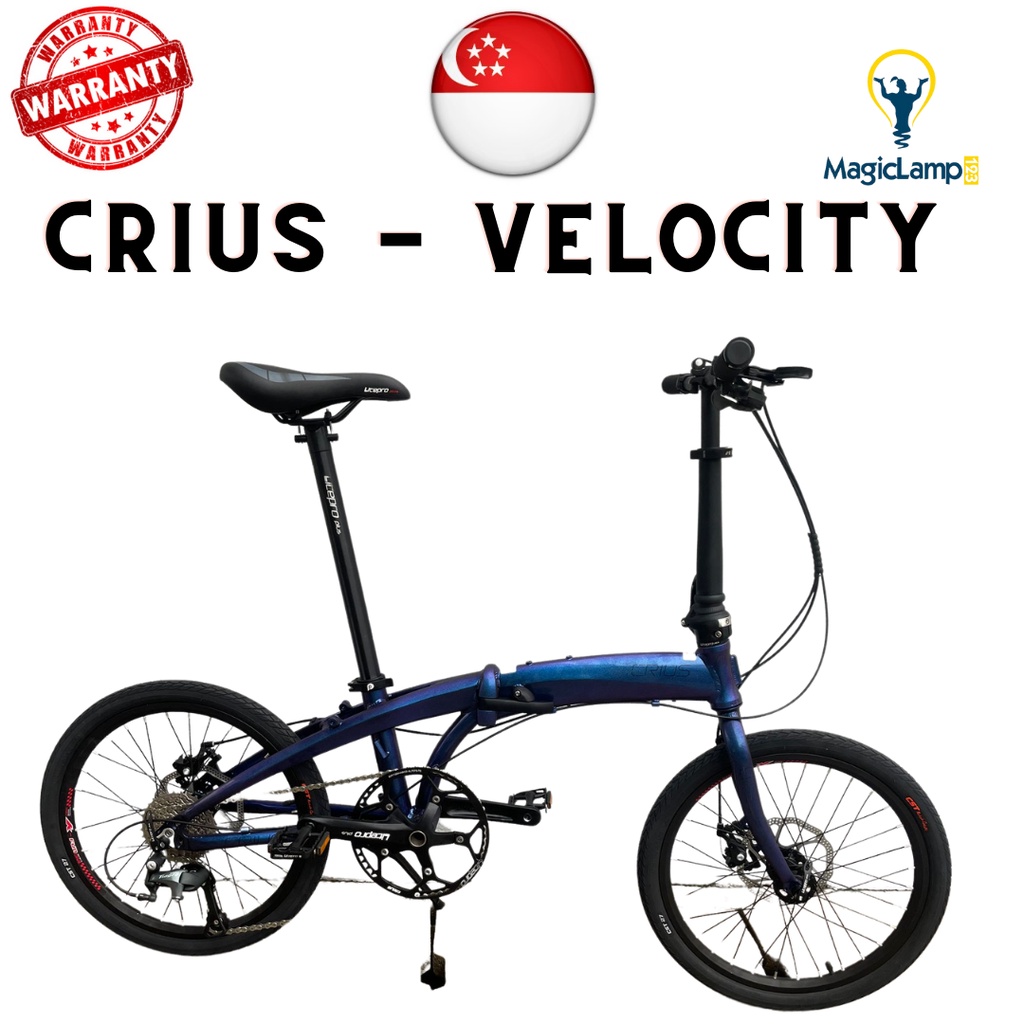 SG Ready Stock CRIUS MASTER D + VELOCITY 20 INCH FOILDIE BIKE