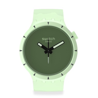 Swatch Big Bold Bioceramic Forest Green Quartz 47mm Watch #0