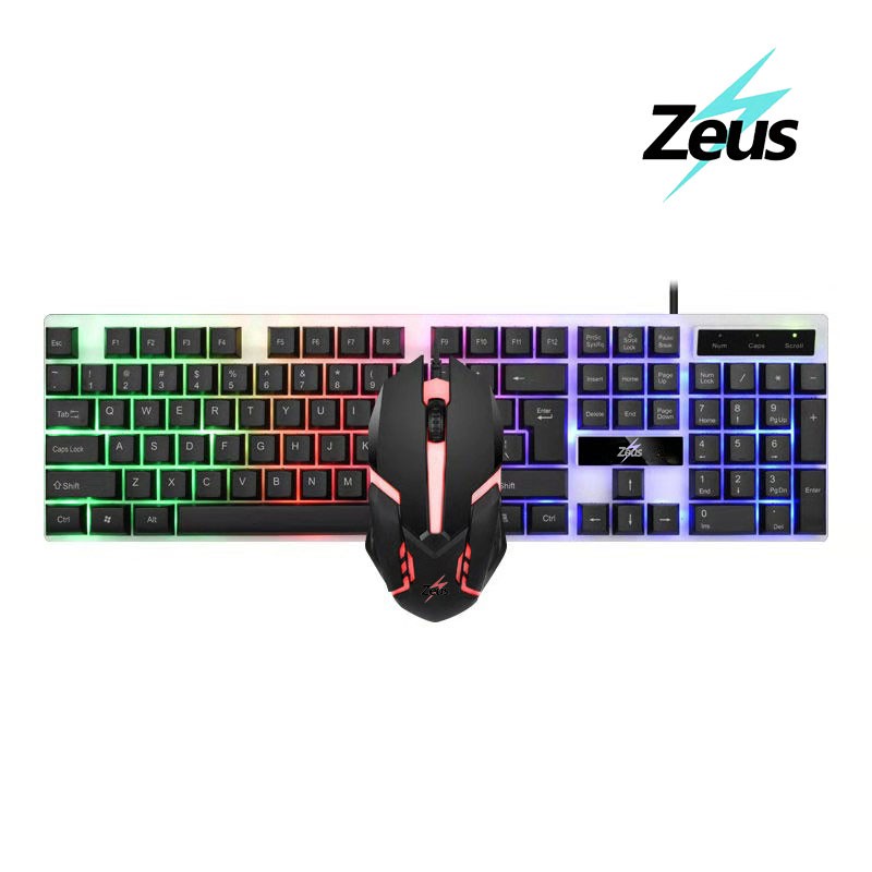 Zeus K001( Amazing Swiftness ）Gaming Keyboard And Mouse Bundle 104 Keys Gaming Keyboard Set Usb Plug