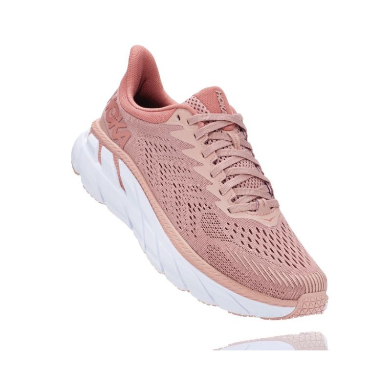 misty rose hoka clifton 7