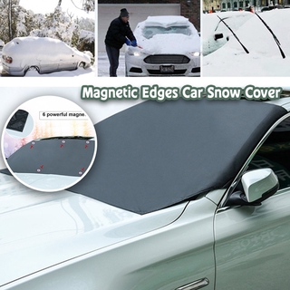 Hot Sale Magnetic Edges Car Snow Cover Frost Car Windshield Snow Cover Frost Guard Protector Car Sun Shade Cover Waterproof Windshield Protector Car/Truck/SUV