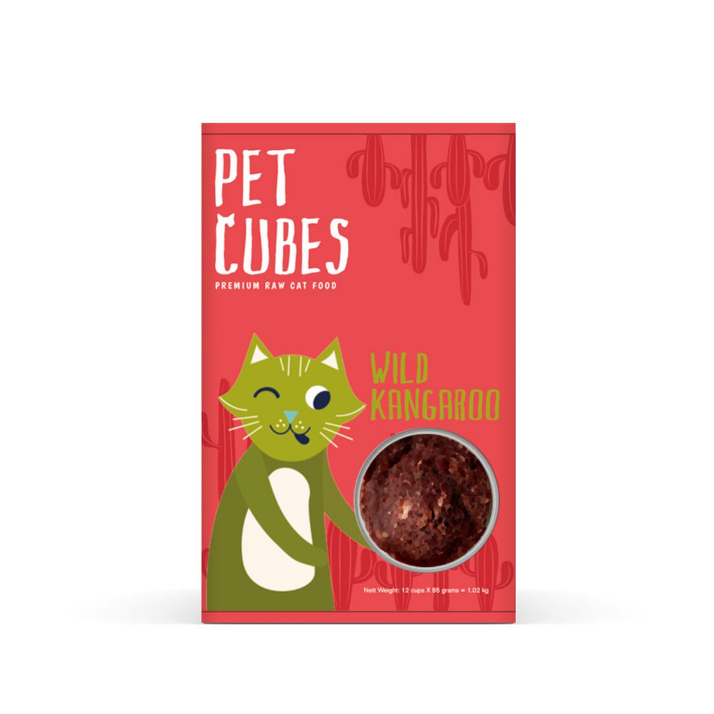 PetCubes Raw Cat Food Kangaroo Shopee Singapore