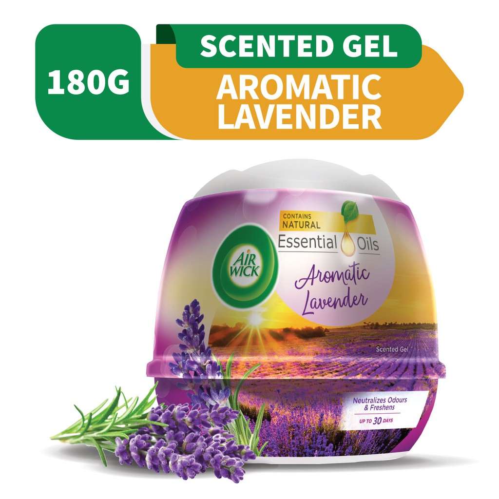 Air Wick Aromatic Lavender Natural Oil Scented Gel Shopee Singapore