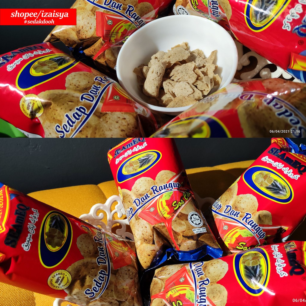 Shop Malaysia Seameq Original And Original Seameq Crackers From Relied Keropok Segera Choice Of Ramai Ready To Eat Relaxed Family Shopee Singapore