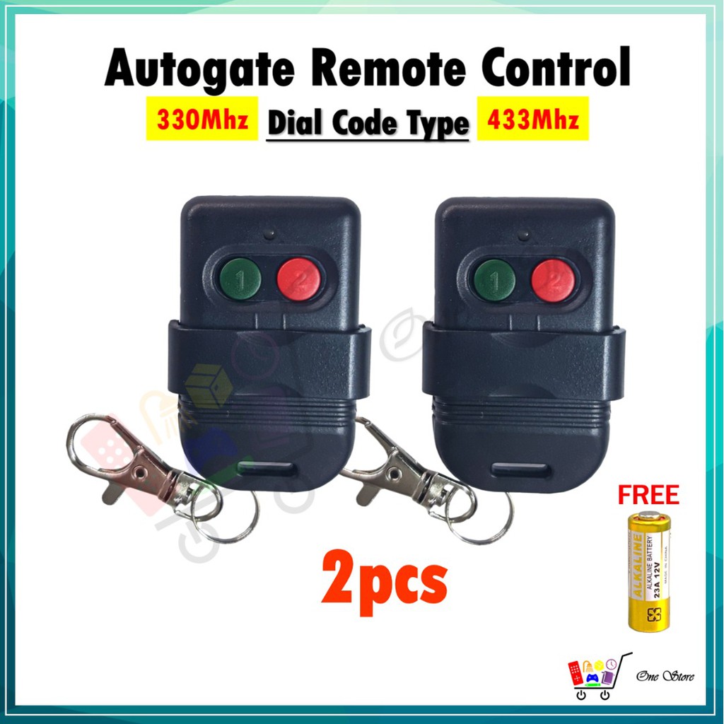 Malaysia] [2pcs] Autogate door remote control SMC5326 330Mhz