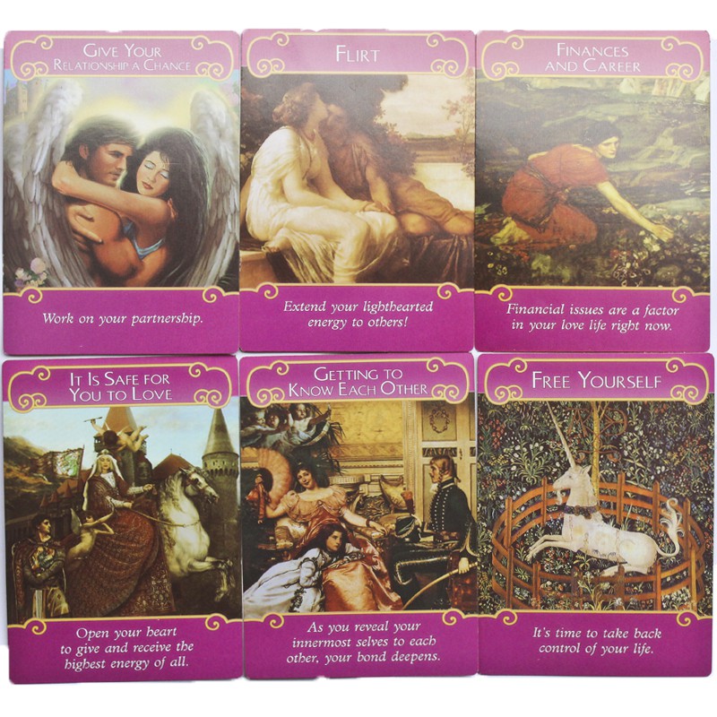 Romance Angels Oracle Cards- 44 Cards Tarot Game Deck English Gold-plated  Divination Cards | Shopee Singapore