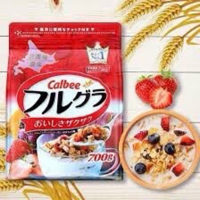 Shop Malaysia Ready Stock 水果燕麦早餐谷粮 100 Import Japan Calbee Fruit Granola Japan No 1 Best Seller Healthy Cereal 700g Shopee Singapore