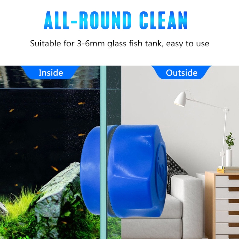 【Fast Delivery】 Mini Aquarium Fish Tank Algae Glass Cleaner Scrubber Sponge Clean Brush