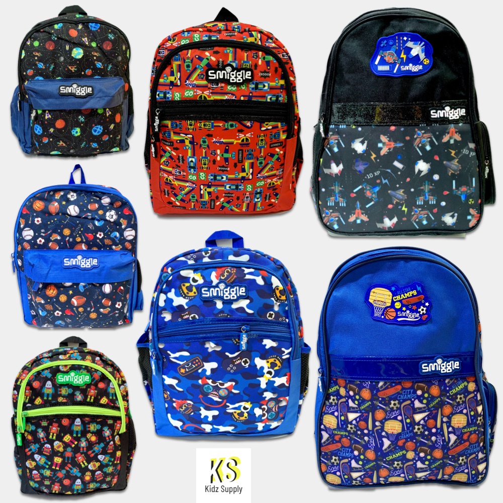 Smiggle Premium Kindergarten Elementary School Backpacks Boys