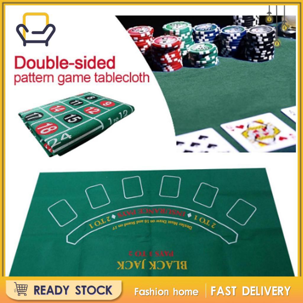 Fashion home Blackjack Casino Playing Gaming Table Felt Tablecloth Non