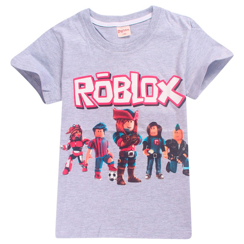 Summer Kids Childrens Roblox T Shirt Boys Short Sleeve 100 - 
