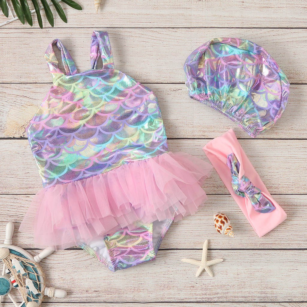 girls sequin swimsuit