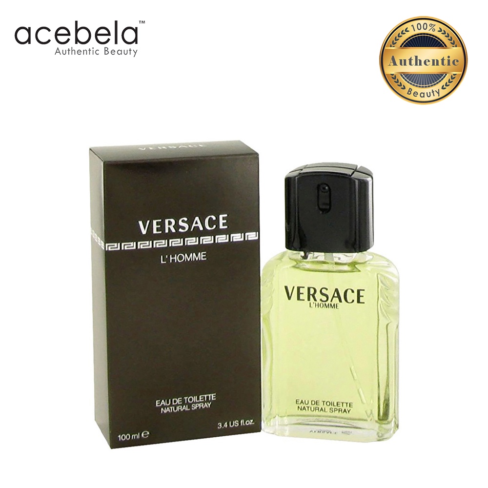 Versace L' Homme Eau De Toilette Spray (EDT) 100ml (100 Authentic from