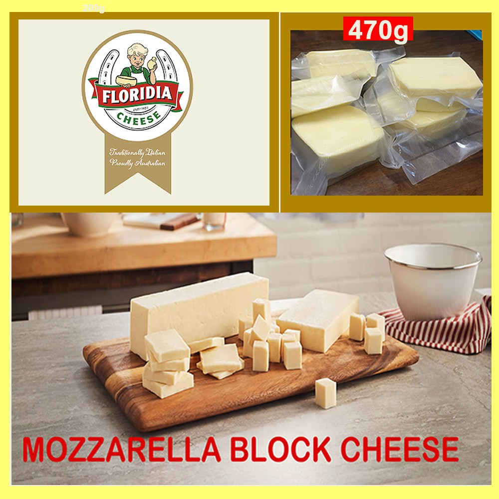 Halal Floridia Mozzarella Block Cheese 470g Shopee Singapore