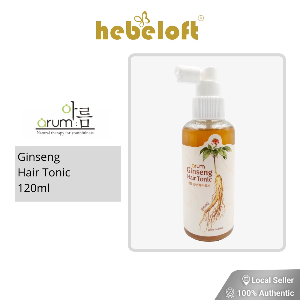Arum Ginseng Scalp Tonic 120ml [20230506] , Anti-Hair loss and hair growth  and strengthening - HEBELOFT | Shopee Singapore