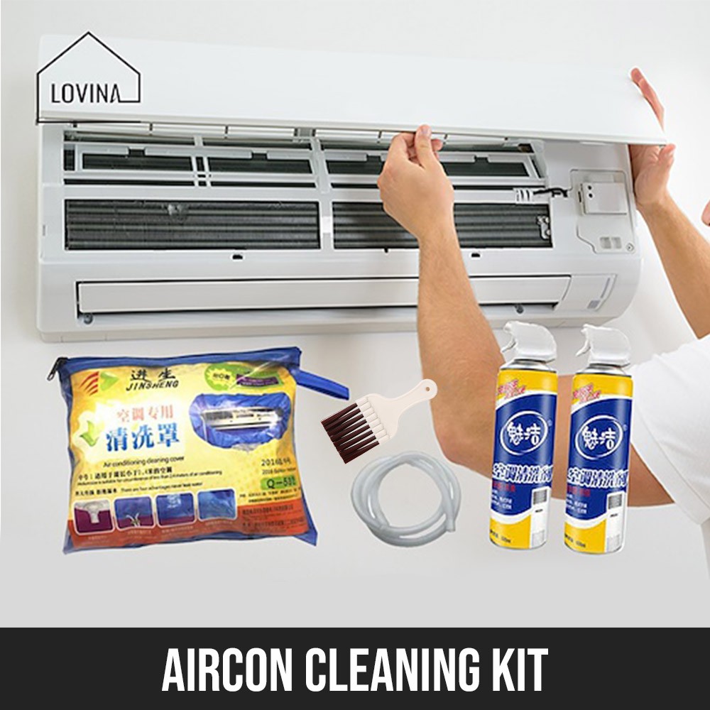 AIRCON CLEANING KIT BUNDLE AIR CONDITIONER SERVICING SPRAY CLEANER