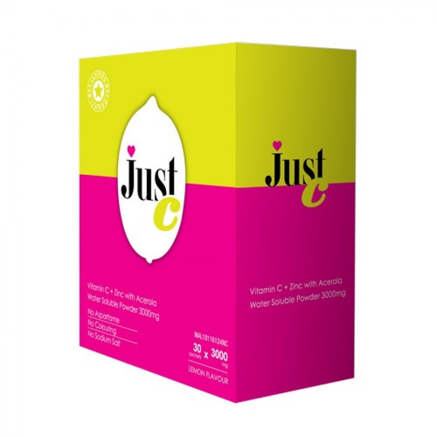 JANIPRO JUST C VITAMIN C + ZINC WITH ACEROLA (30 SACHETS) Shopee