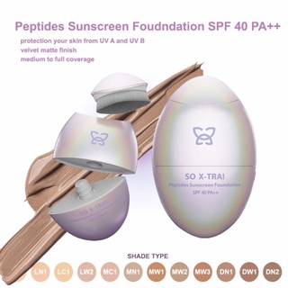 Mop SO X-TRA! Peptides Sunscreen Foundation SPF40PA++