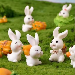 Miniature Cute Rabbit Mini Animal Garden Ornament DIY Home Decoration Dollhouse Decorations #7