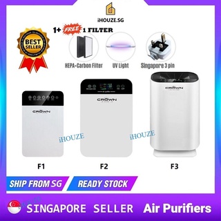 [✅SG Ready Stock] Air Purifier Hepa 1+1 Filter★4-Stage Filtration★LCD Display/Hepa/Ionize/large area★UV Light Sanitize