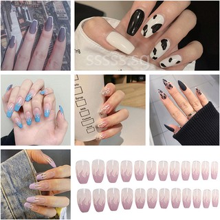 Image of 24 PCS/SET Fake Nails, R Series Popular Style Collection
