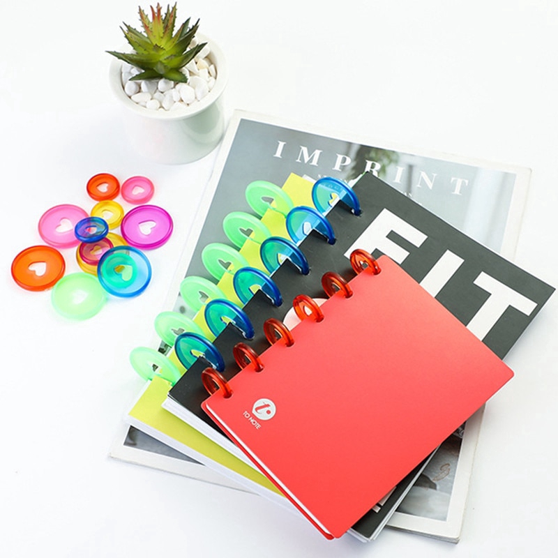 30/50/100 Pcs Happy Planner Disc for Notebooks/Planners 24mm Jelly