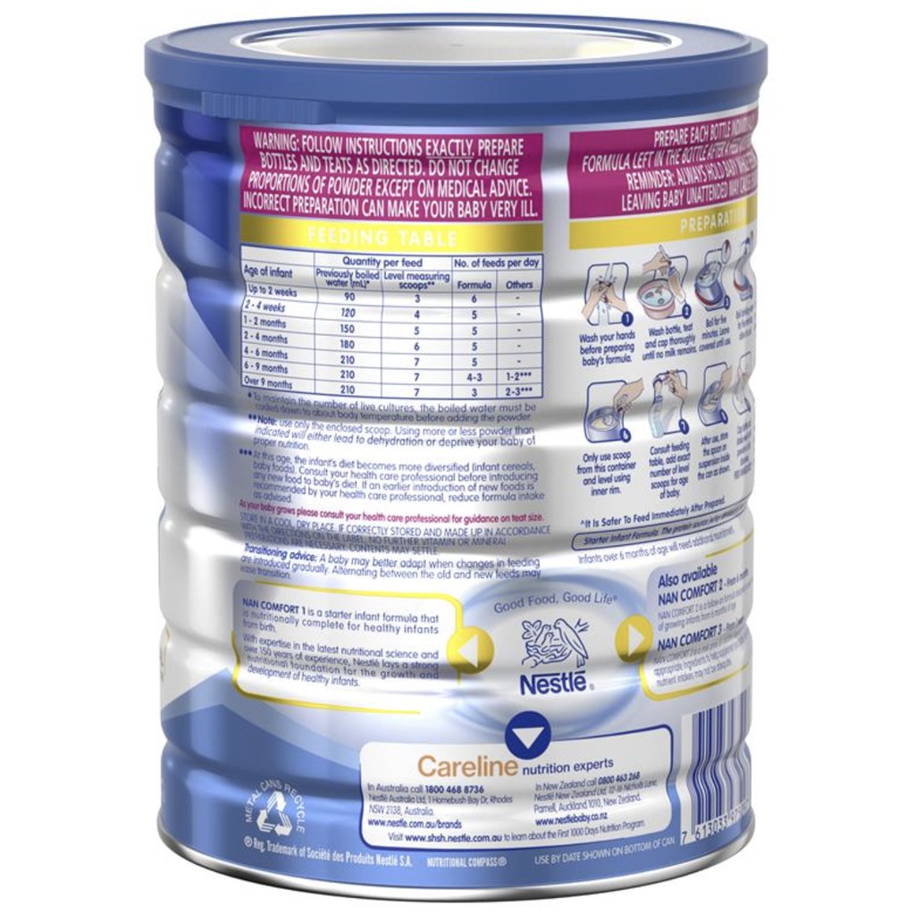 nan comfort 1 800g