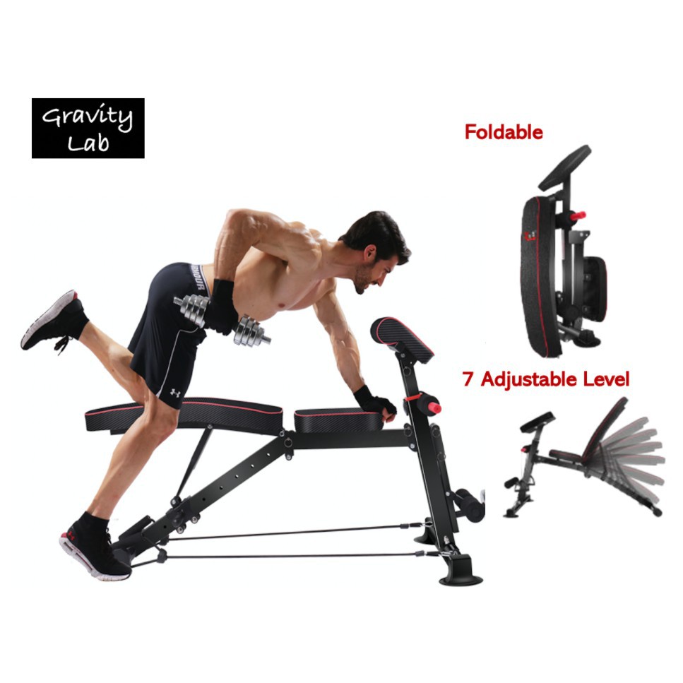 Sg Stock Premium Foldable Workout Bench Exercise Gym Adjustable Sports And Fitness Shopee Singapore