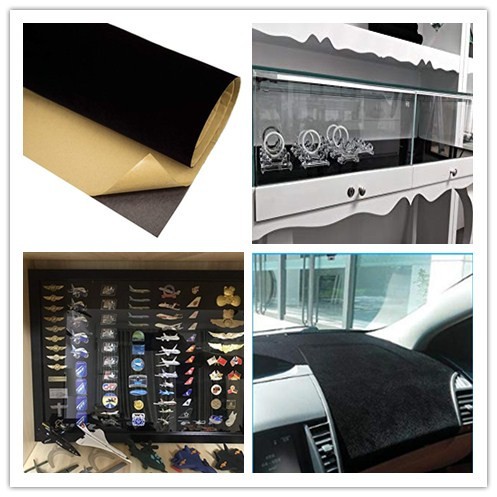 Self Adhesive Velvet Flock Contact Paper Liner For Jewelry Drawer