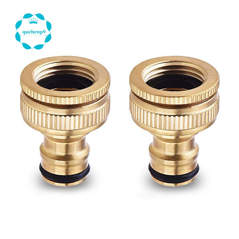 3/4" Garden Hose Pipe Tap Connector Fittings Brass Water Quick Adaptor 1 Set 