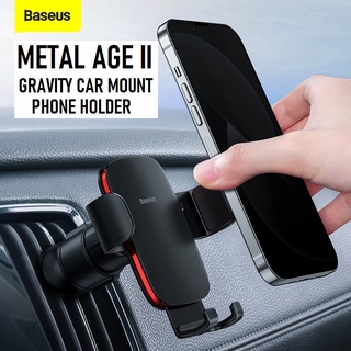 Baseus Metal Age II Gravity Car Mount Air Vent Handphone Holder Stand Smartphone