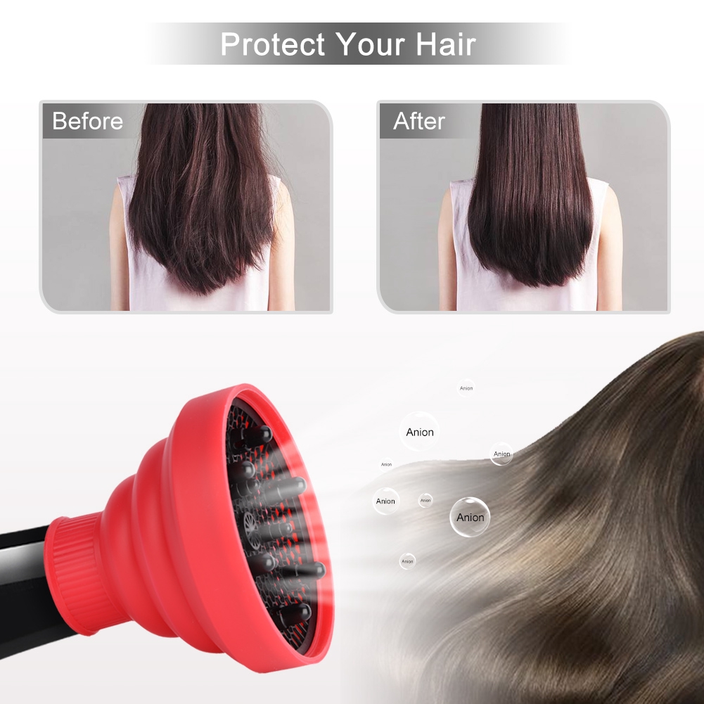 Silicone Folding Hairdryer Diffuser Most Hair Dryer Styling Shopee Singapore