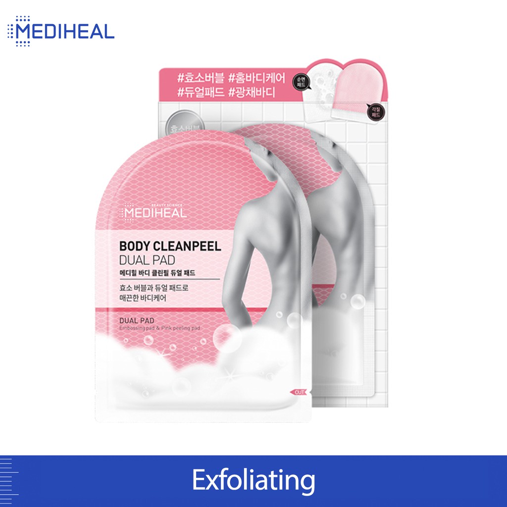 Mediheal Body Cleanpeel Dual Pad 5 Sheets Box Shopee Singapore