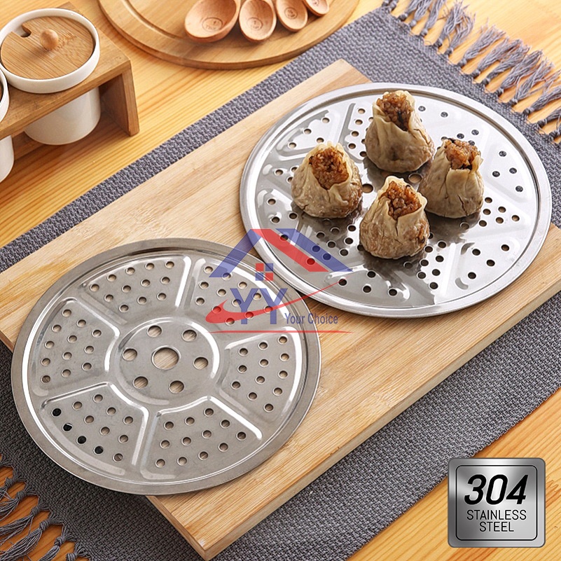 SUS304 Stainless Steel Steamer Plate Steaming Tray/Hidangan Kukus/Steam