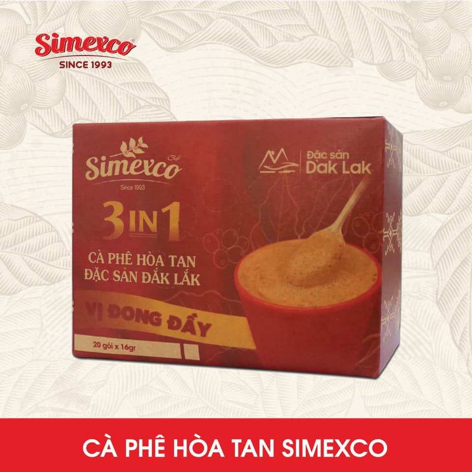Simexco 3in1 Instant Coffee Milk Coffee (20 packs x 16gr) Shopee