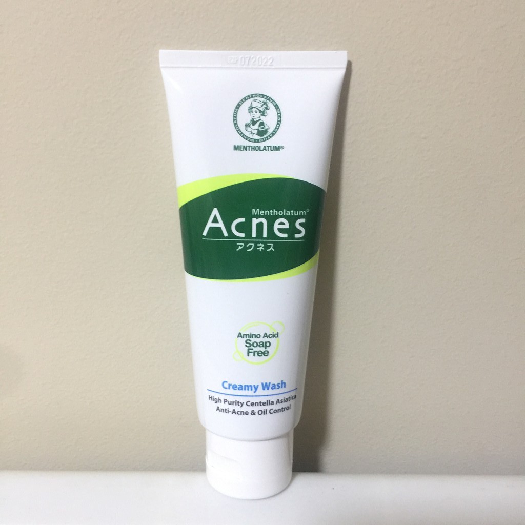 Mentholatum Acnes Anti-Bacterial Creamy Face Wash 100grams | Shopee ...