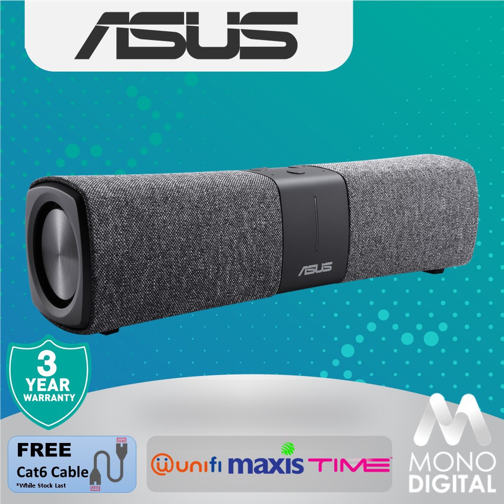 Asus Lyra Voice Ac20 Mesh Wifi Router Bluetooth Speaker With Aimesh Amazon Alexa Free Cat6 Cable Shopee Singapore