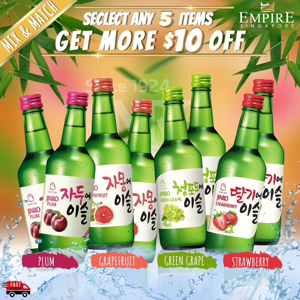JINRO SOJU MIX & MATCH 8 BOTTLES Shopee Singapore