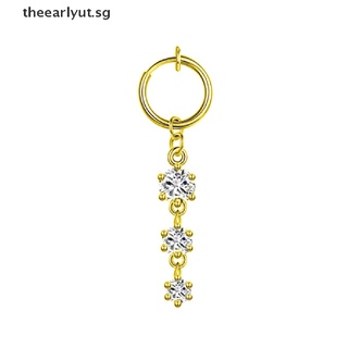 Image of thu nhỏ Theearlyut 1PCS Fake Belly Piercing Clip On Belly Ring Butterfly Fake Tragus Earring . #4