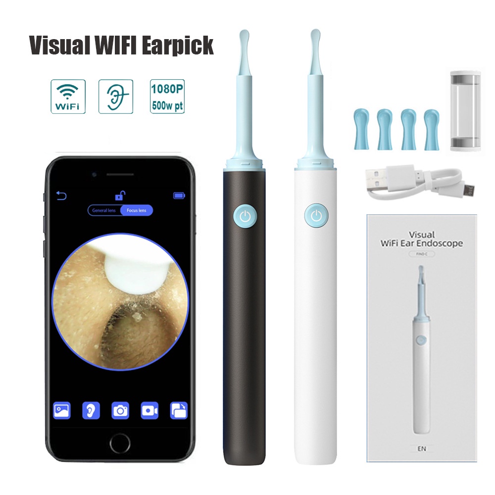 Hailicare 3.9mm Earpick With Camera For Baby Adult Otoscope Endoscope